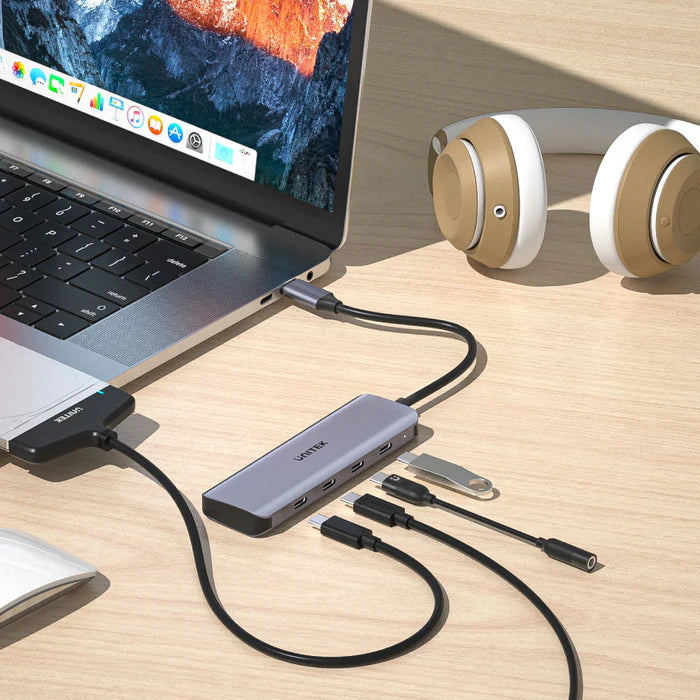 Unitek uHUB Q4 Next 4 Ports USB-C Hub - H1107K Unitek uHUB Q4 Next 4 Ports USB-C Hub - H1107K